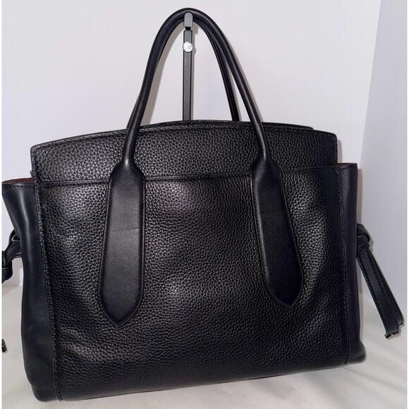 Coach 1941 Shadow Carryall 53403 Black Pebble Leather Glovetanned Shoulder Cross - Picture 2 of 5